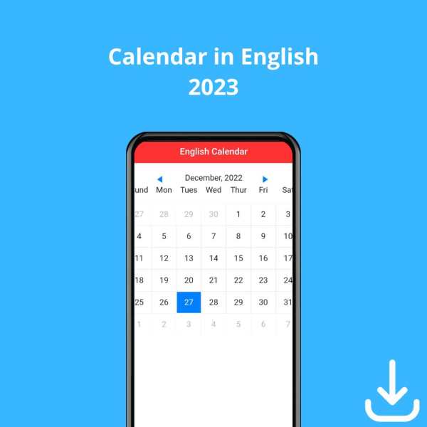 calendar in english 2023 screenshot 3