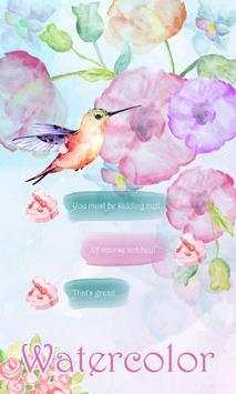 (FREE) GO SMS WATERCOLOR THEME screenshot 1