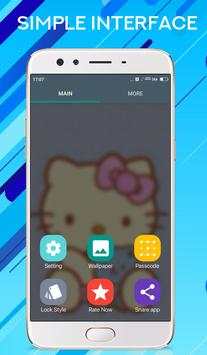 Kitty Hi Wallpapers Hello Kawaii Lock Screen скриншот 3