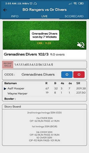 CricBust 11 : Live Line & Score screenshot 2
