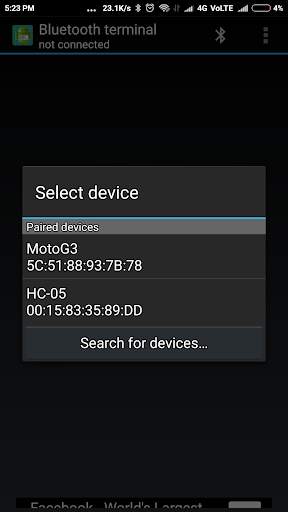 Arduino Bluetooth Terminal скриншот 1