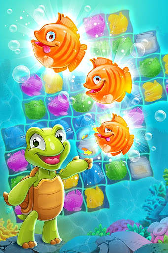 Mermaid - puzzle match-3 harta screenshot 3