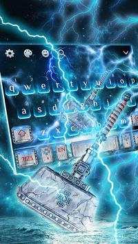 Blue Super Hero Keyboard Theme स्क्रीनशॉट 3