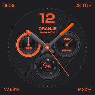 Oranje watchface by Starc screenshot 5