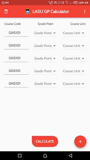 LASU GP Calculator скриншот 1
