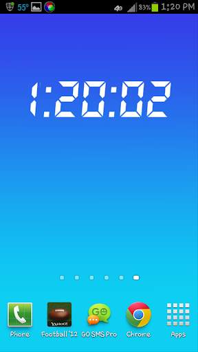Digital Clock LIVE WALLPAPER screenshot 2