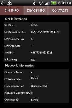 Mobile Sim Tracker screenshot 1