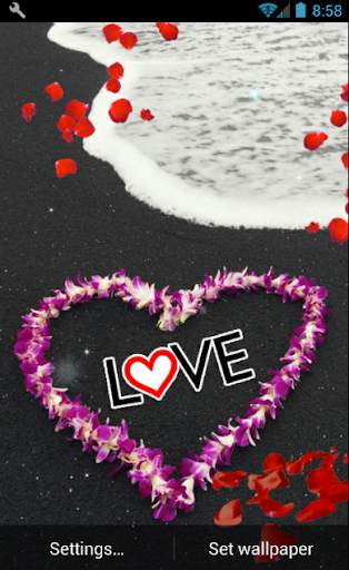 Romantic Live Wallpaper screenshot 3