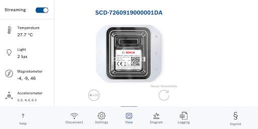 SCD Sensor App screenshot 2