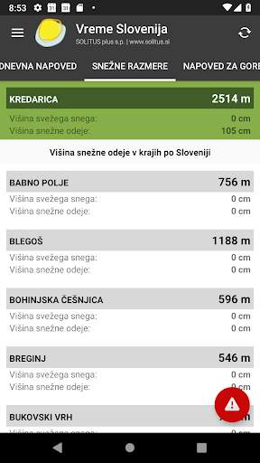 Vreme Slovenija screenshot 7