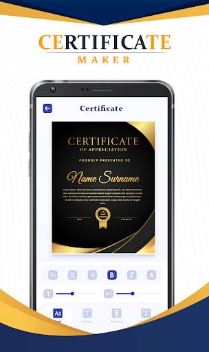 Certificate Maker Design screenshot 4