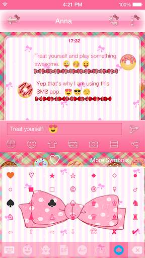Emoji Keyboard - Cute Knot स्क्रीनशॉट 4