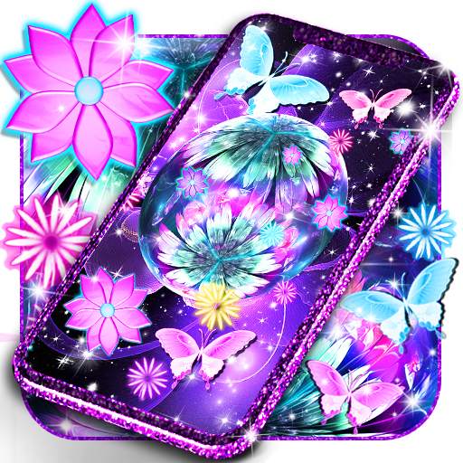 Neon flowers live wallpaper 24.1