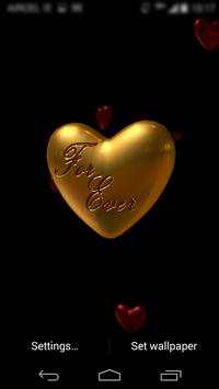 Love Valentine Heart LWP 2015 2 تصوير الشاشة