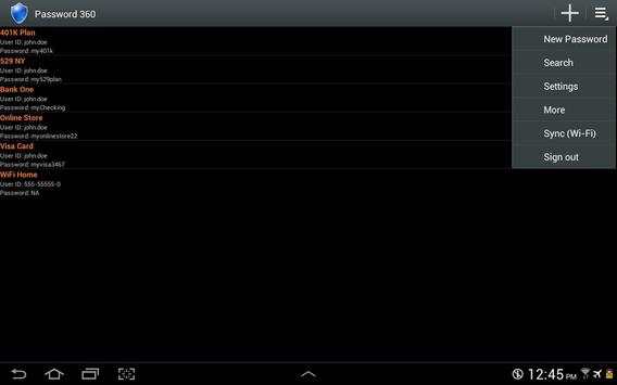 Password 360 Lite screenshot 7