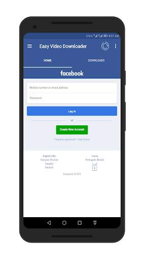 Easy Video Downloader - For Facebook स्क्रीनशॉट 1