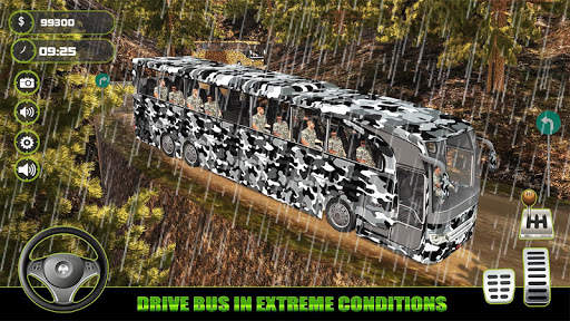 Offroad US Army Bus Transport screenshot 4