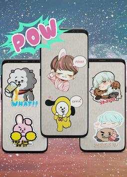 Cute BT21 Sticker for Whatsapp screenshot 1
