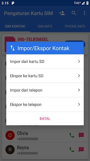 Pengaturan Kartu SIM screenshot 4