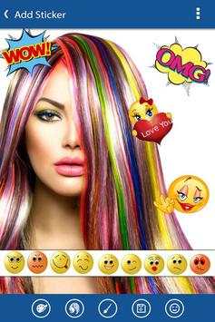 Hair Color Changer Effect 5 تصوير الشاشة