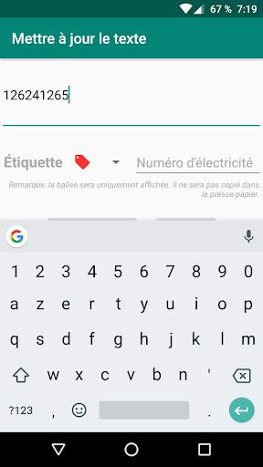 Quick Copy (Copie rapide) : Coller le texte screenshot 4