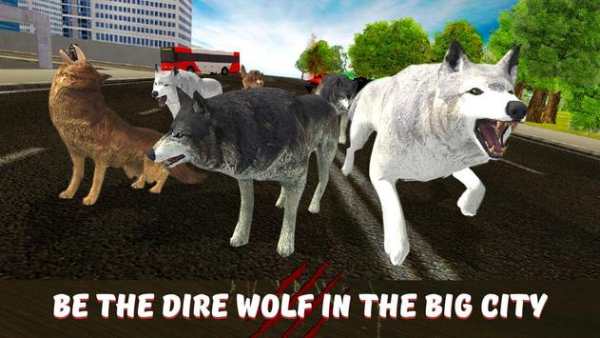 Angry Wolf City Attack Sim screenshot 1