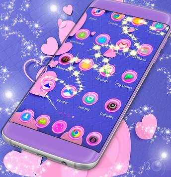 Cute Blue Pink Launcher Theme screenshot 1