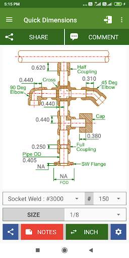 Piping Dimensions screenshot 3