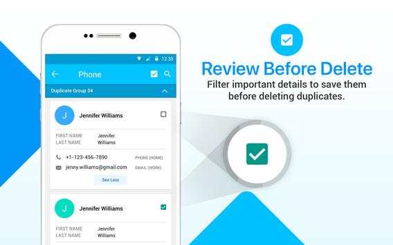 Multiple Contacts Cleaner Pro 14 تصوير الشاشة