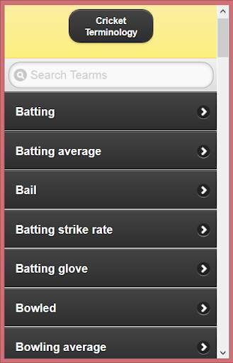 Cricket Language &Terminology screenshot 1