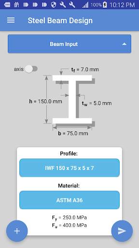 Steel Beam Design скриншот 1