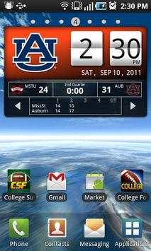 Auburn Tigers Live Clock screenshot 3