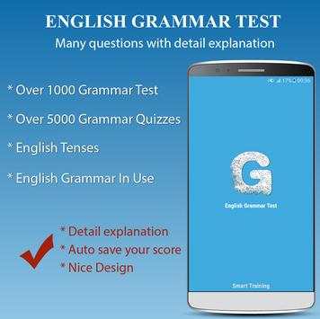 English Grammar Test скриншот 1