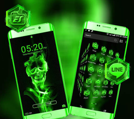 Smoke Skull Launcher Theme screenshot 4