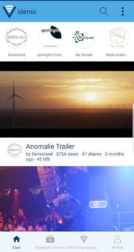 videmic - event app screenshot 1