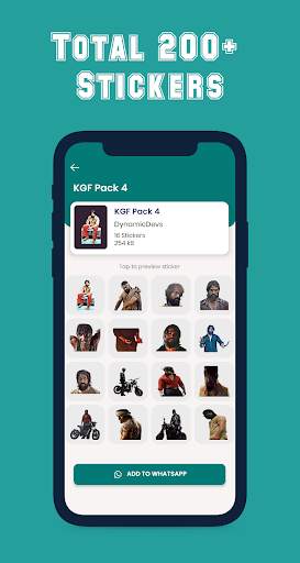 KGF 2 Stickers for WhatsApp screenshot 3