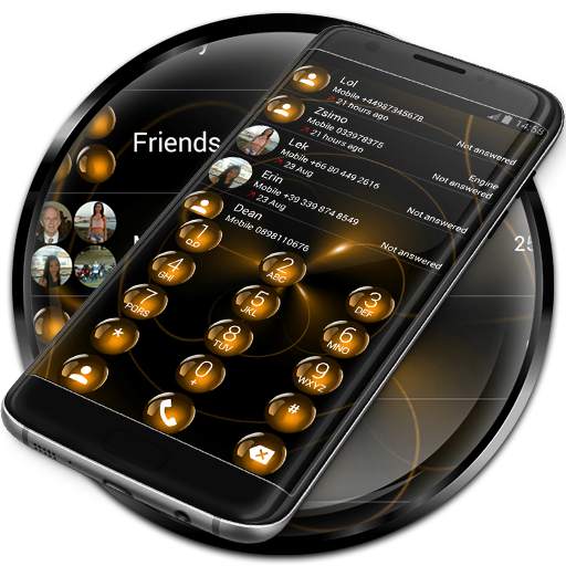 Dialer Theme Spheres Orange 350