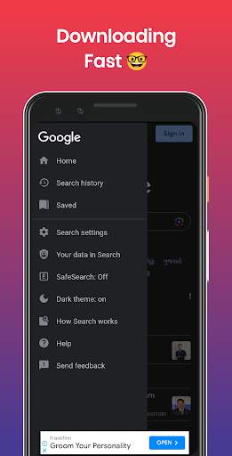 Dark Private Web Browser screenshot 2