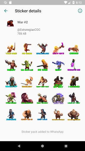 Stickers for COC WAStickerApps screenshot 5