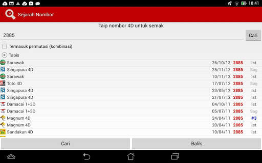 Keputusan 4D Live (MY & SG) screenshot 12