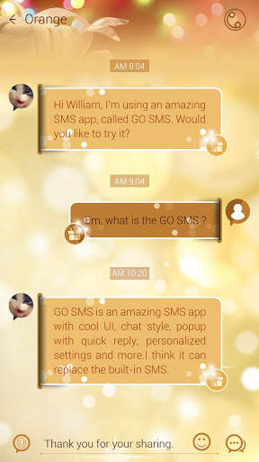 GO SMS MY GIFTS THEME screenshot 2