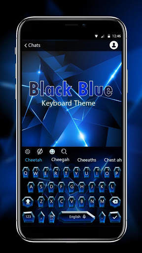 Black Blue Keyboard स्क्रीनशॉट 1