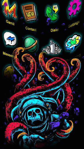 Graffiti, Octopus Themes, Live Wallpaper screenshot 3