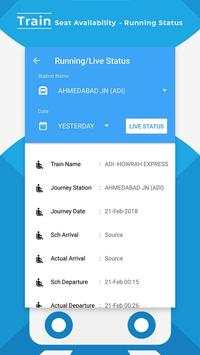 Train Seat Status Info >> Indian Rail Train Info screenshot 4