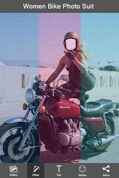 Women Action Bike Photo Suit screenshot 3