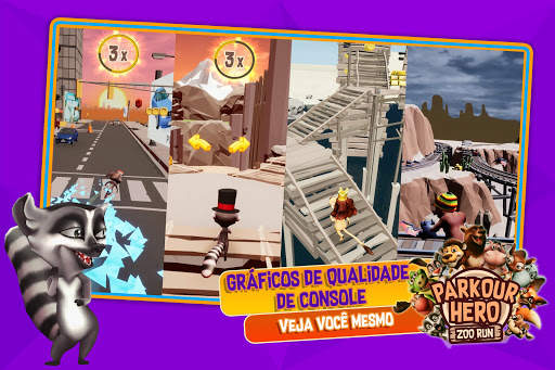 Parkour Hero - Animal Runner 3D Stunts Simulator screenshot 4
