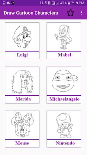 How To Draw Cartoon Character скриншот 4