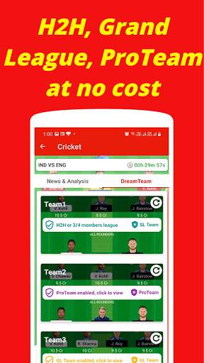 Dream Team11 - Fantasy Team Guide for Dream11 screenshot 4