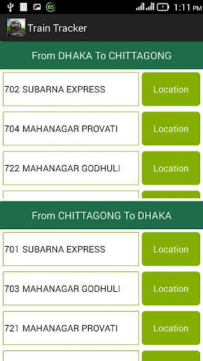 Bangladesh Train Tracker 6 تصوير الشاشة