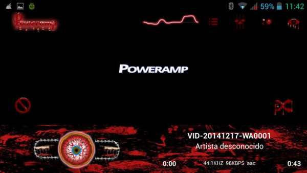 Poweramp Skin True Blood screenshot 4